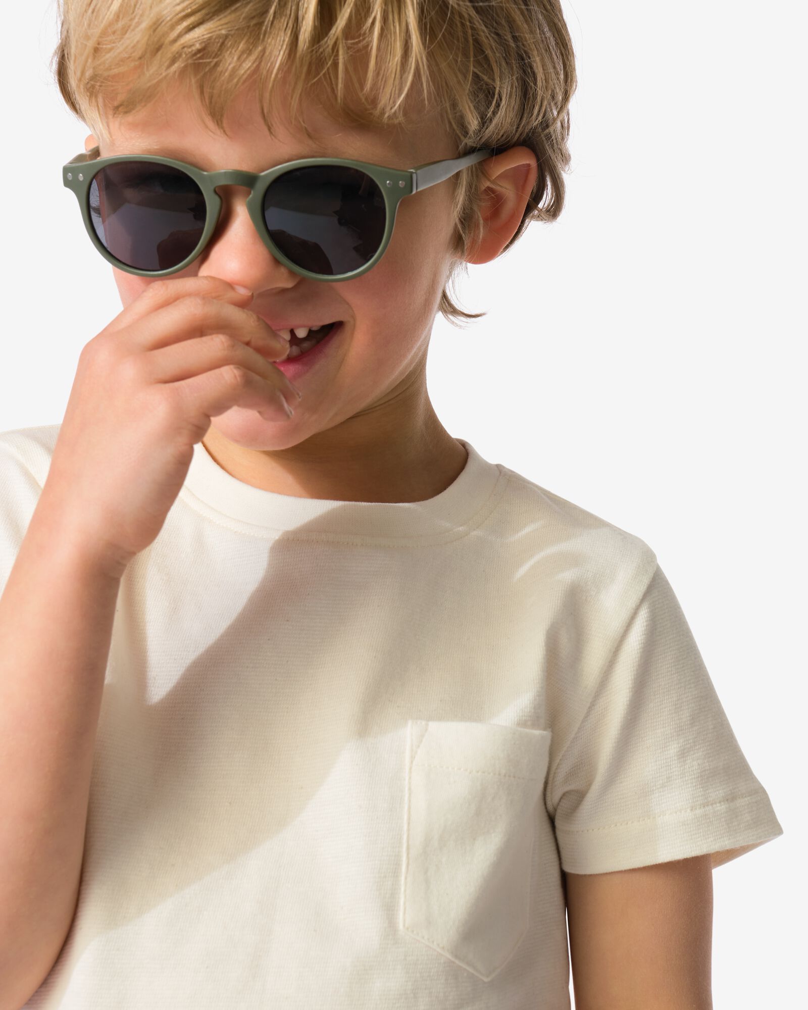 t-shirt enfant reliefs &eacute;cru &eacute;cru - 30718804ECRU - HEMA