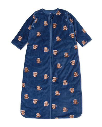 gigoteuse avec manches amovibles velours tog 3,0 chiens bleu - 33365350BLUE - HEMA