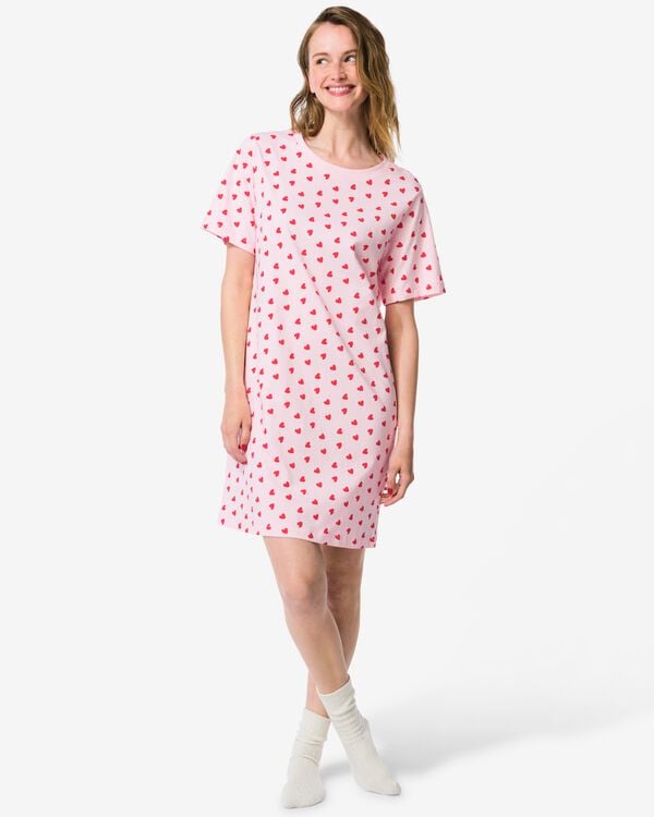 chemise de nuit femme Fiona F&ecirc;te des m&egrave;res rose rose - 23401345PINK - HEMA