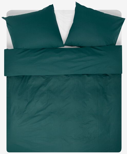 Bettwäsche, Soft Cotton, einfarbig dunkelgrün dunkelgrün - 1000014127 - HEMA
