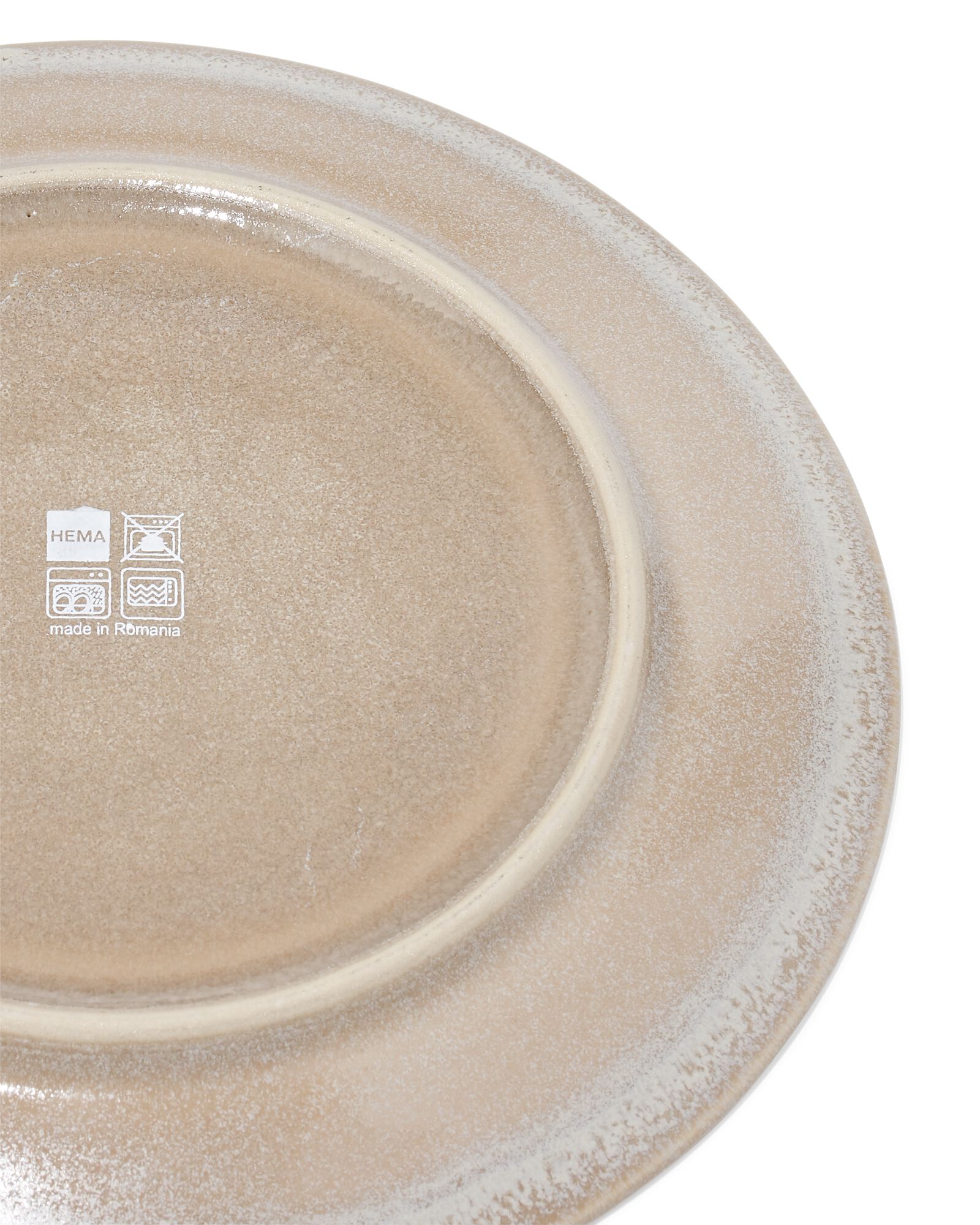 Fr&uuml;hst&uuml;cksteller &Oslash; 20,5 cm, Monaco, Steingut, hellbraun - 9650191 - HEMA