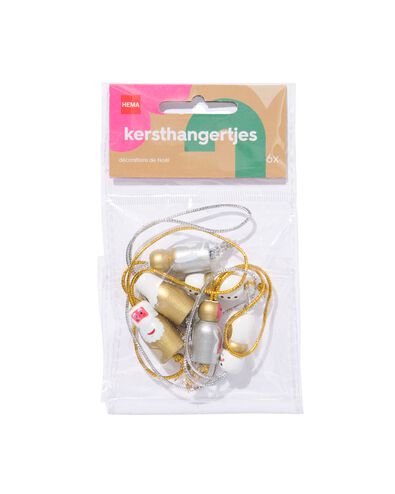gelukspoppetjes Kerst - 6 stuks - 25300073 - HEMA