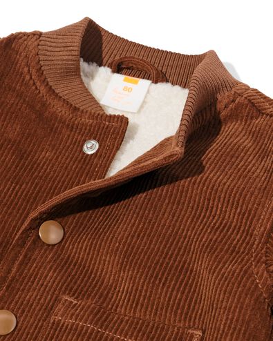 Babyjacke aus Kord braun - 33157370BROWN - HEMA