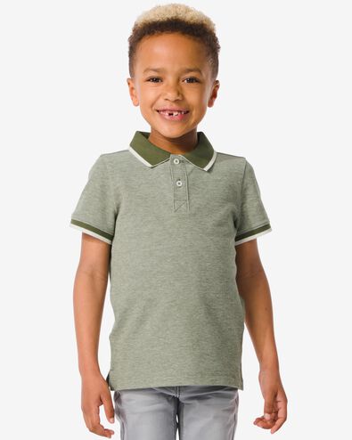 Kinder-Poloshirt grün 86/92 - 30777616 - HEMA