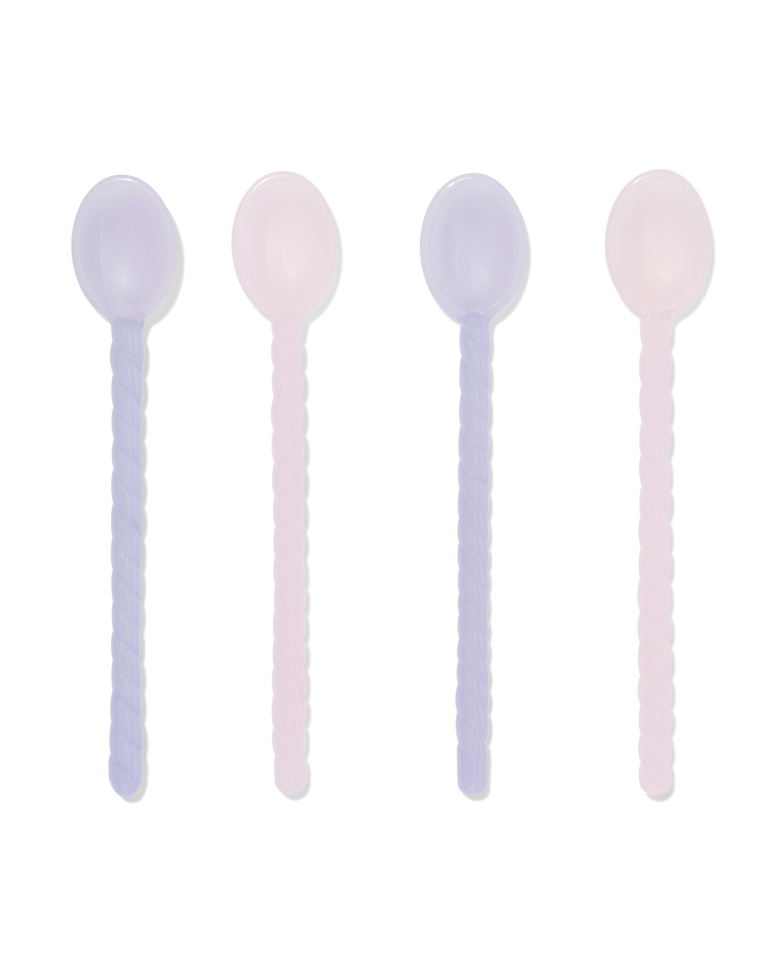 petites cuill&egrave;res verre pastel - 4 pi&egrave;ces - 41822208 - HEMA