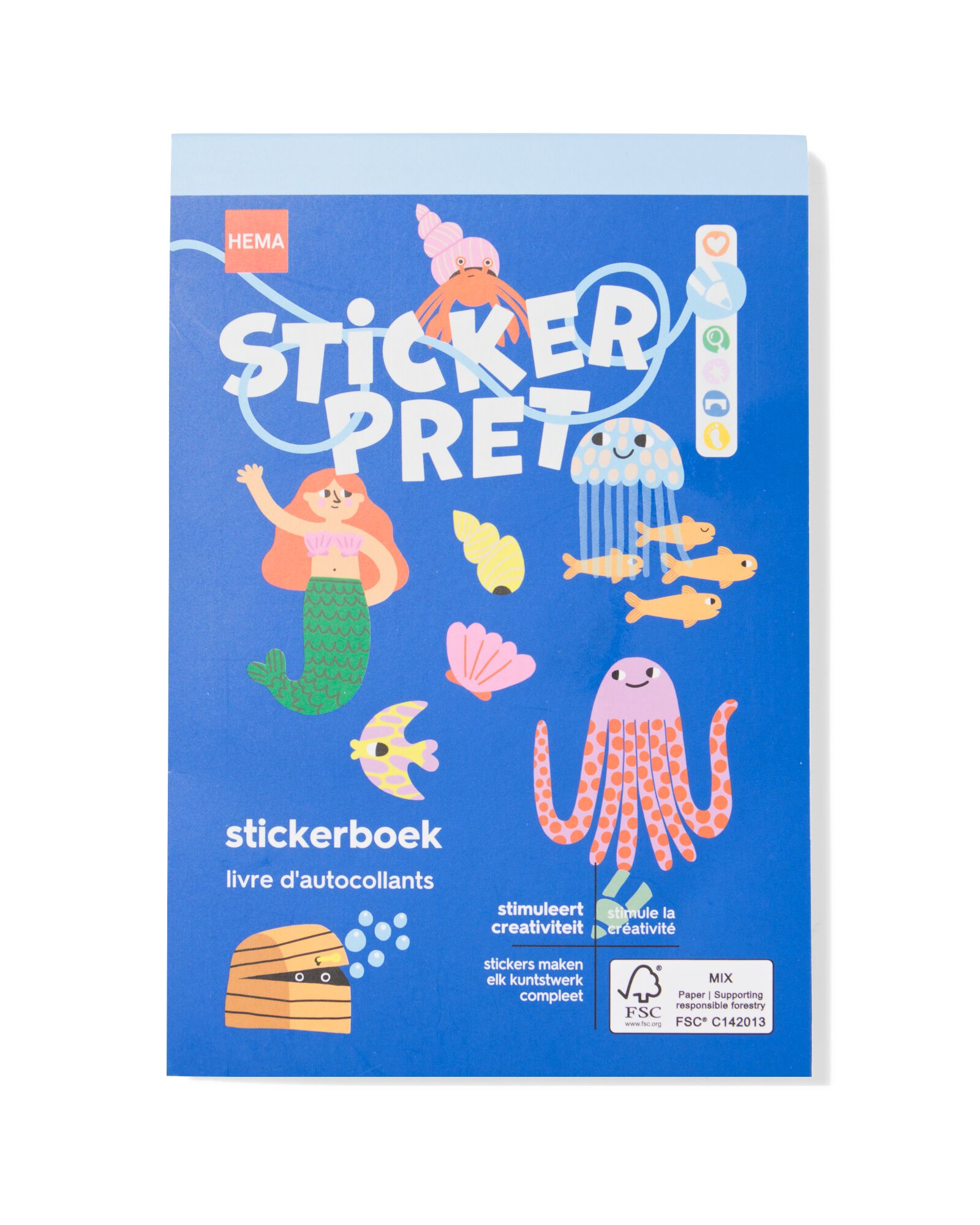 Stickerbuch Unterwasser - 15900321 - HEMA