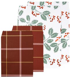 4er-Pack Geschenktaschen, Papier, 16 x 12 cm / 22 x 17 cm - 25730026 - HEMA