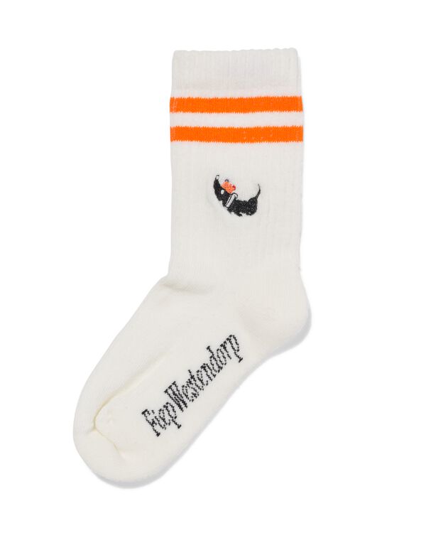 Takkie kindersokken Koningsdag gebroken wit gebroken wit - 4320595OFFWHITE - HEMA