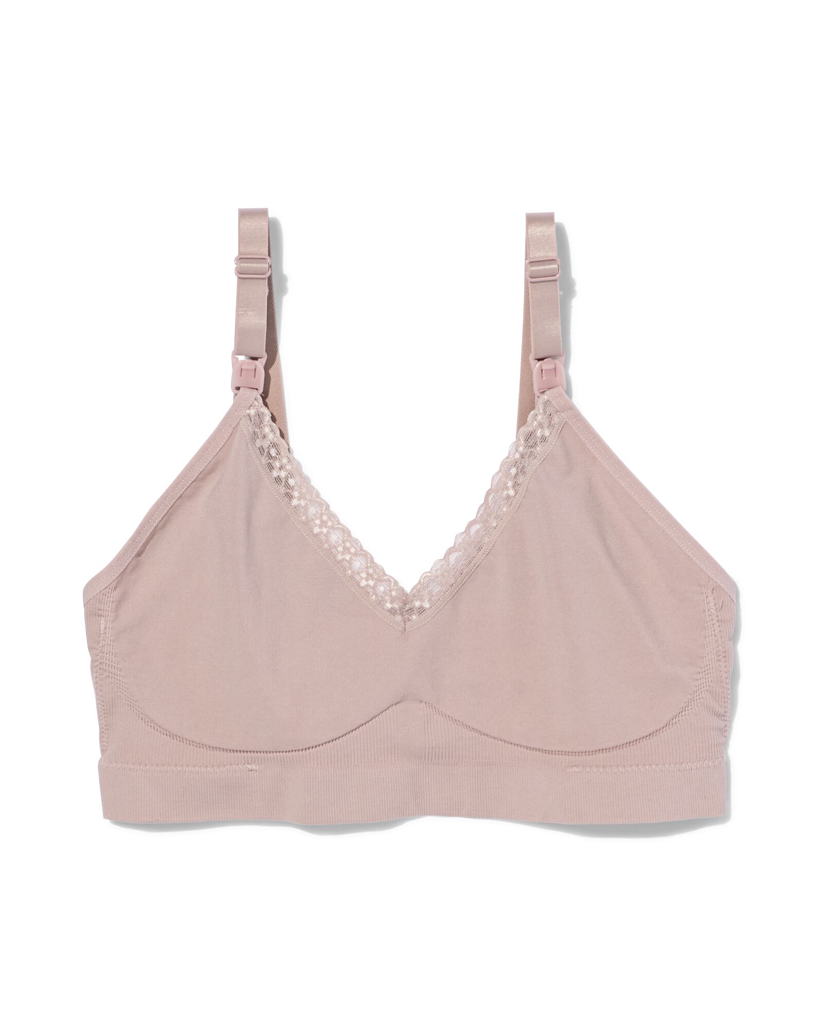 niet voorgevormde voedings bh zonder beugel naadloos beige beige - 21550060BEIGE - HEMA