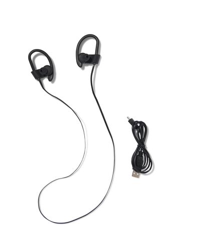 écouteurs intra-auriculaires sport sans fil noir - 39620030 - HEMA