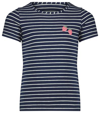 t-shirt enfant stripes bleu - 1000023615 - HEMA