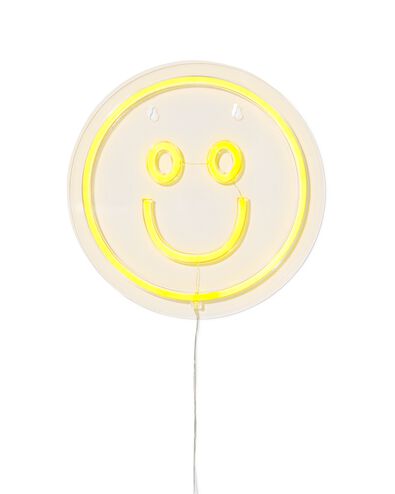 Neonlampe, &Oslash;30 cm, Gesicht - 38400053 - HEMA