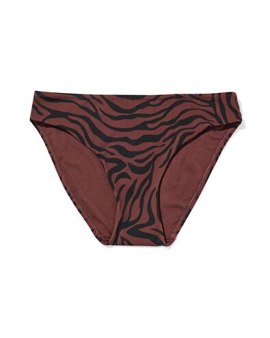 damesbikinibroekje Mila zebra chocoladebruin chocoladebruin - 22360600CHOCOLATEBROWN - HEMA