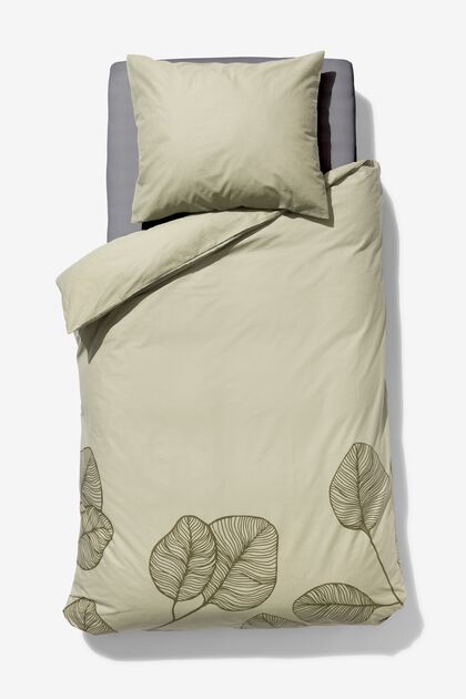 Bettwäsche, Soft Cotton, 140 x 200/220 cm, Eukalyptus, grün - 5790188 - HEMA