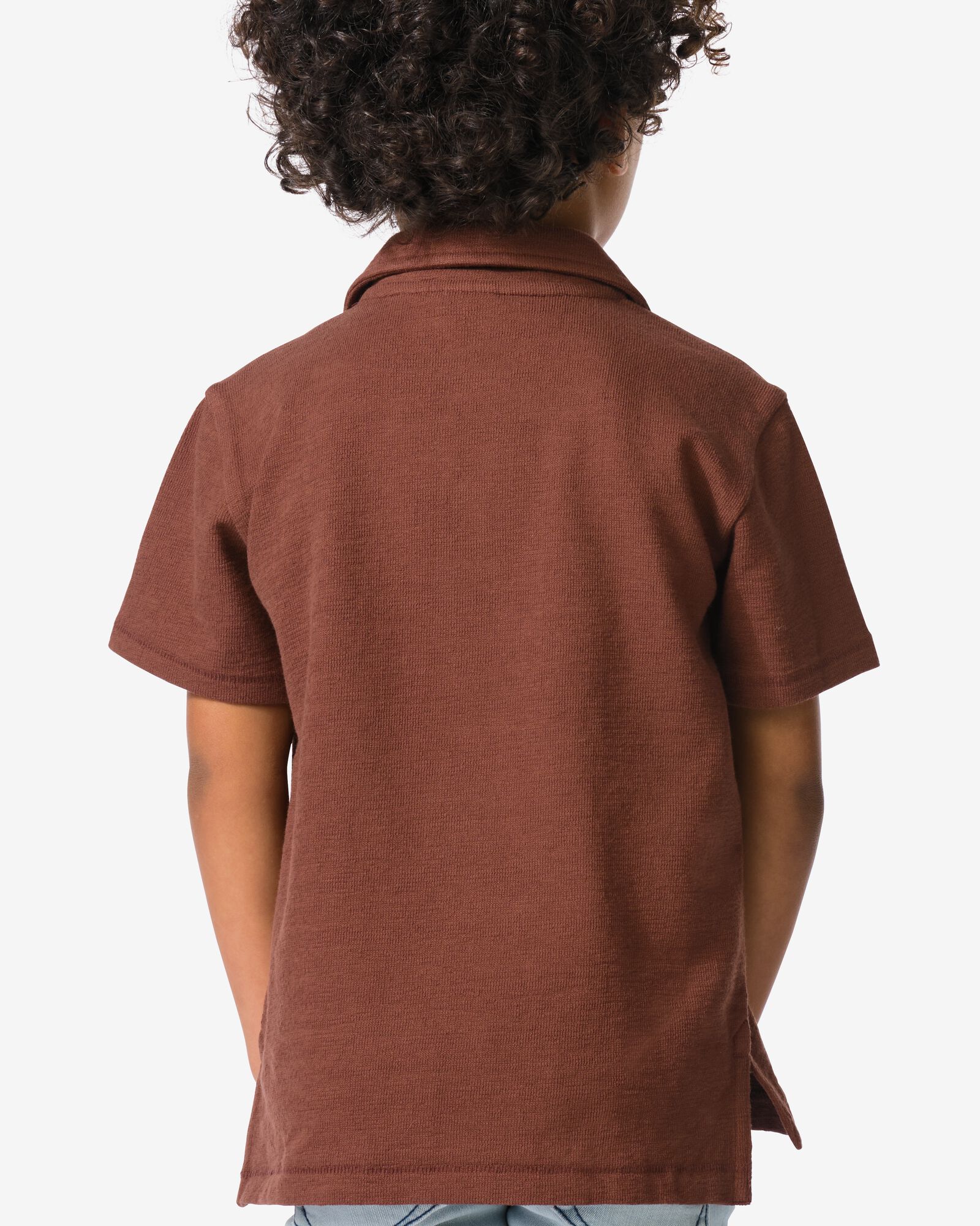 Kinderpoloshirt braun braun - 30714104BROWN - HEMA