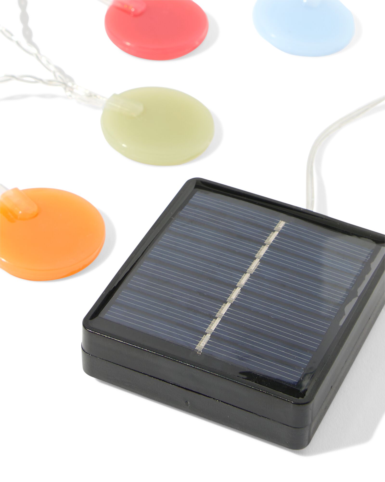 lichtsnoer solar 8.95m met 18 lampjes kleur voor buiten - 41800162 - HEMA