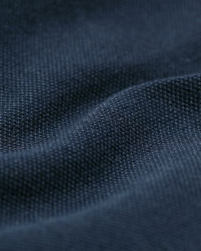 heren overhemd piqué donkerblauw XL - 2116217 - HEMA