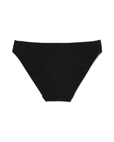 Damen-Bikinislip, mittelhohe Taille schwarz schwarz - 1000030441 - HEMA