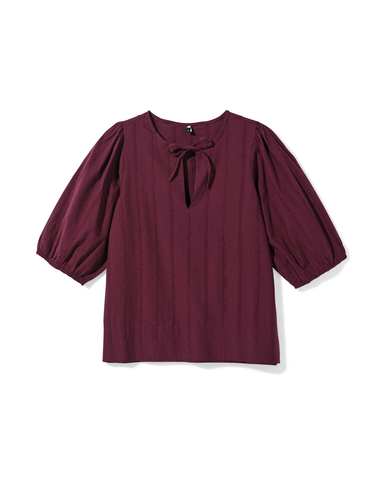 top femme Daisy popeline bordeaux bordeaux - 36210440BURGUNDYRED - HEMA