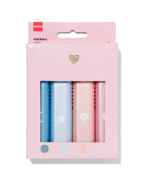 4 marqueurs m&eacute;tallis&eacute;s - 14490049 - HEMA