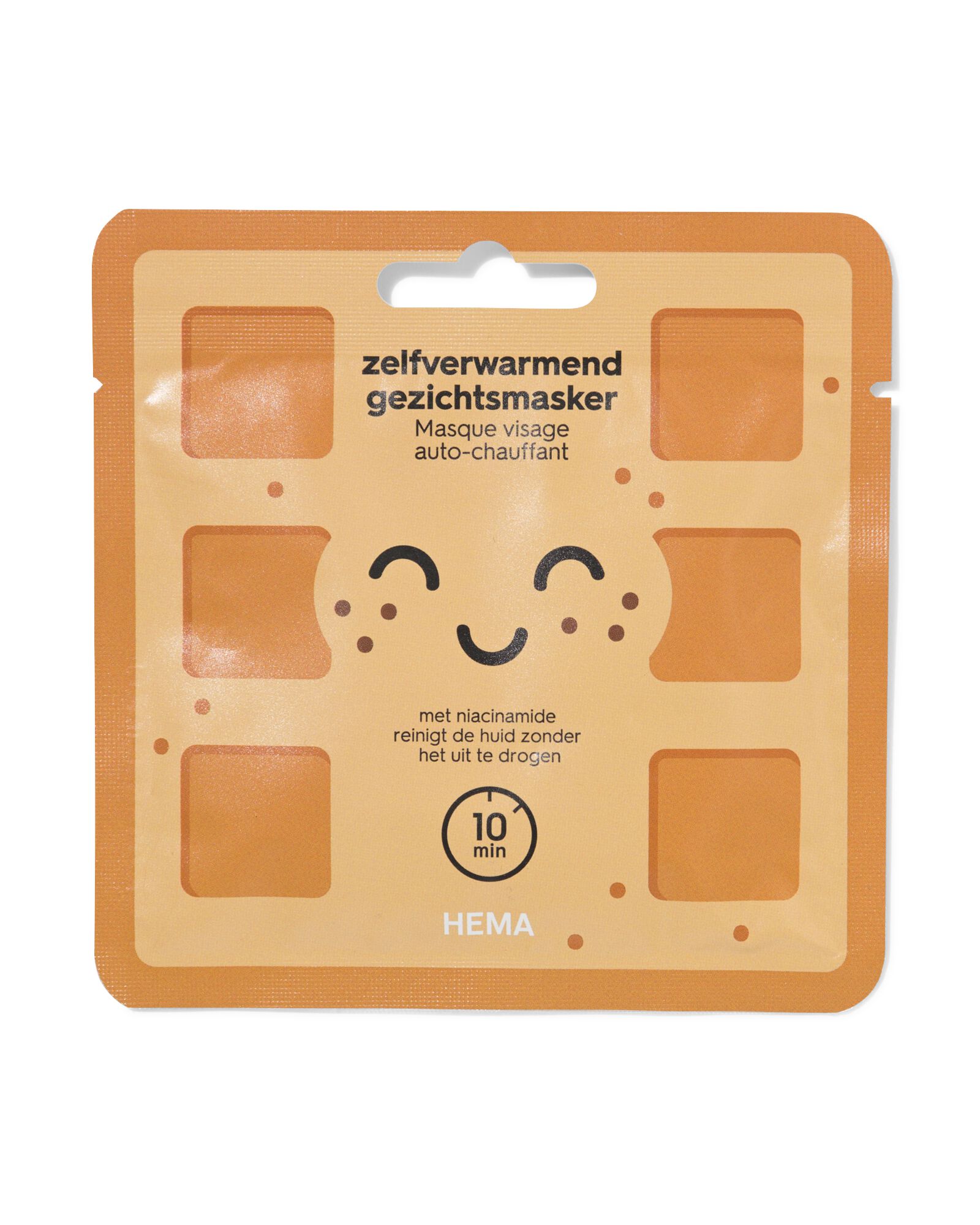 masque facial auto-chauffant gaufre - 17860184 - HEMA