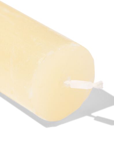rustieke kaarsen lichtgeel lichtgeel - 1000028016 - HEMA