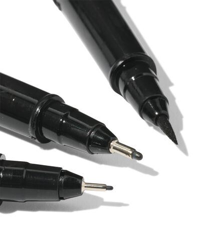 brushpen en fijnschrijvers - 3 stuks - 14470063 - HEMA