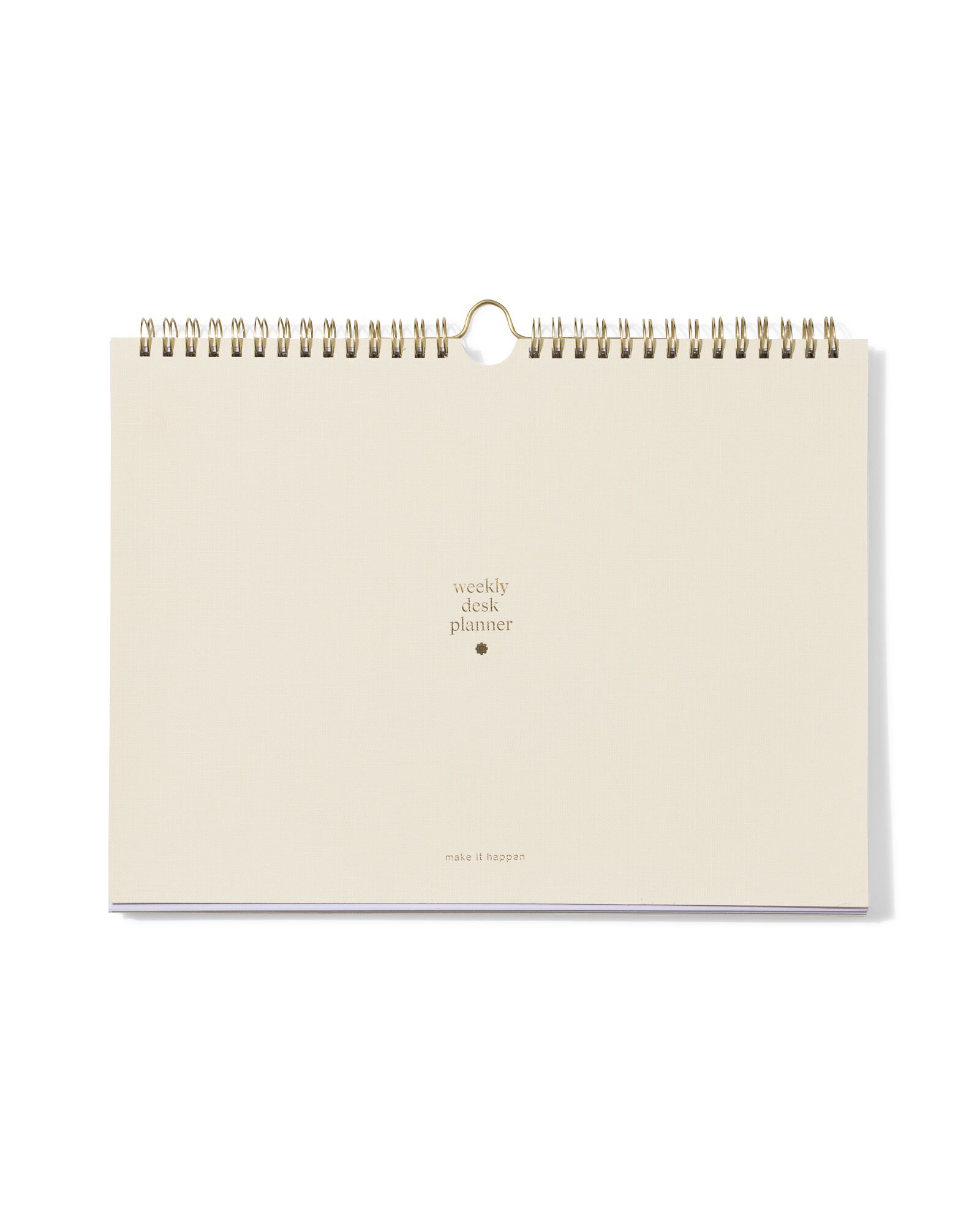 semainier de bureau 28x21 cm cr&egrave;me - 14103700 - HEMA