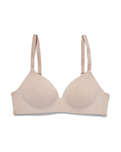 soutien-gorge pr&eacute;form&eacute; sans armatures recycl&eacute;/micro beige - 1000024170 - HEMA