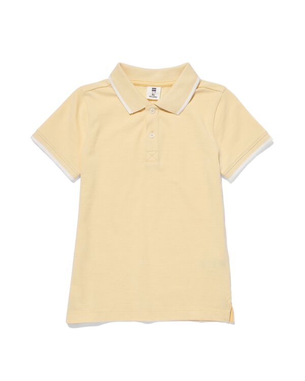 polo enfant piqu&eacute; jaune jaune - 30786102YELLOW - HEMA