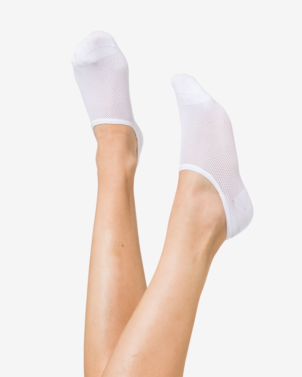 5 paires de socquettes pour sneakers blanc blanc - 1000023751 - HEMA