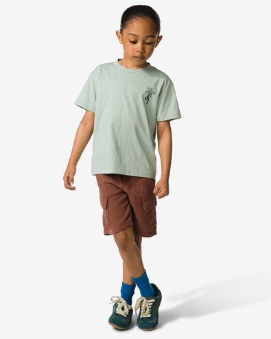 Short enfant coupe classique mousseline. vert fonc&eacute; vert fonc&eacute; - 30714802DARKGREEN - HEMA