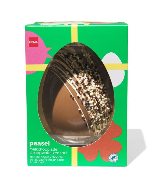 &oelig;uf en chocolat de luxe lait stroopwafel et sel marin - 24262501 - HEMA