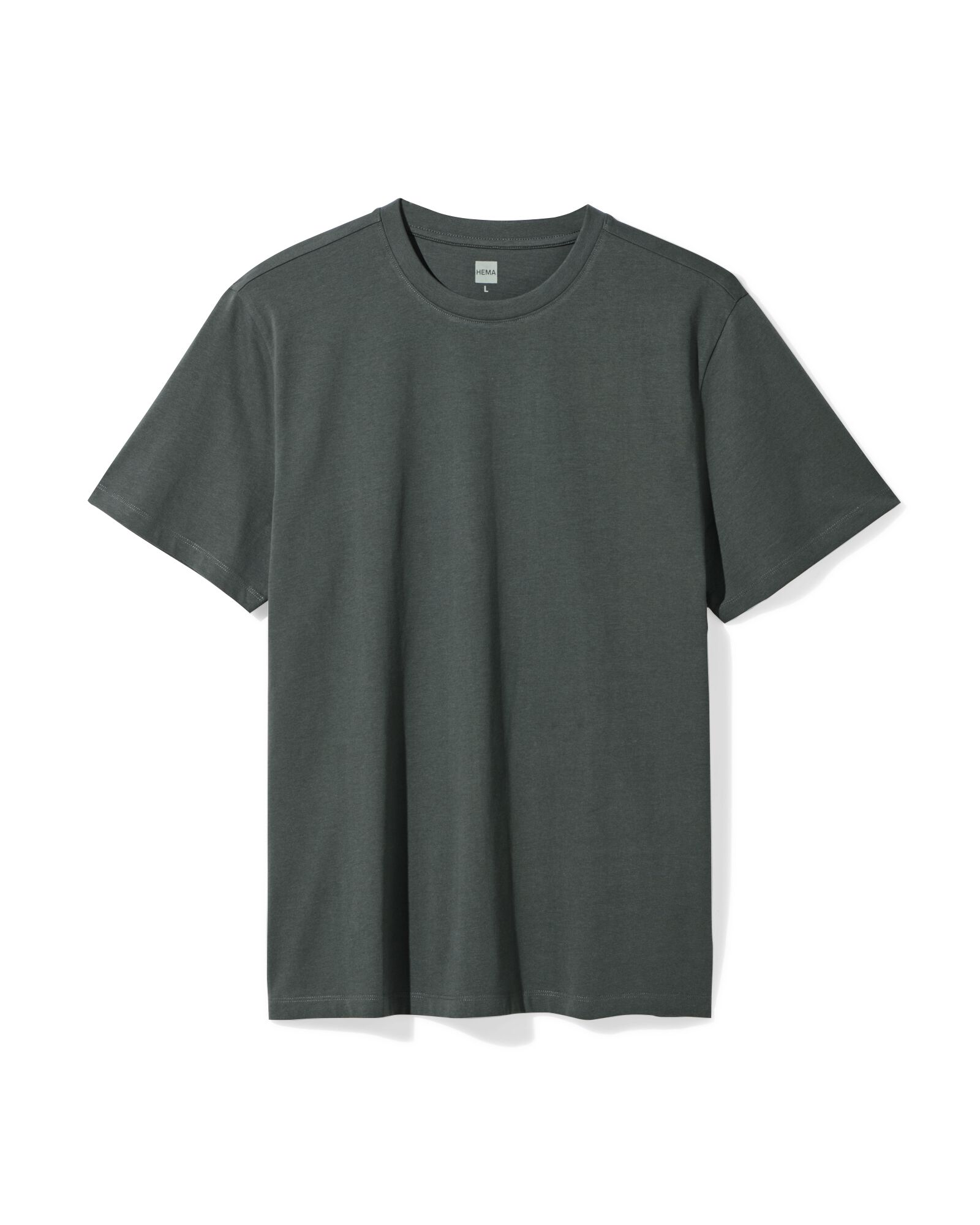 Herren-T-Shirt Regular grau grau - 2190340GREY - HEMA