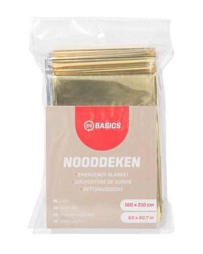 couverture d'urgence 160x210cm aluminium - 81000045 - HEMA