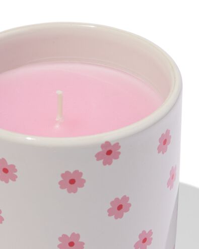 bougie dans un pot ⌀8x8,5cm c&eacute;ramique relief - 61104532 - HEMA