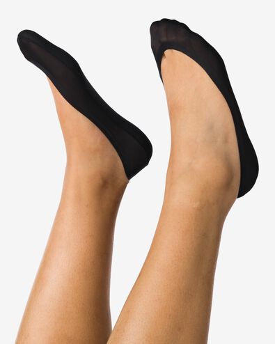 2er-Pack Ballerina-Füßlinge schwarz - 1000012863 - HEMA