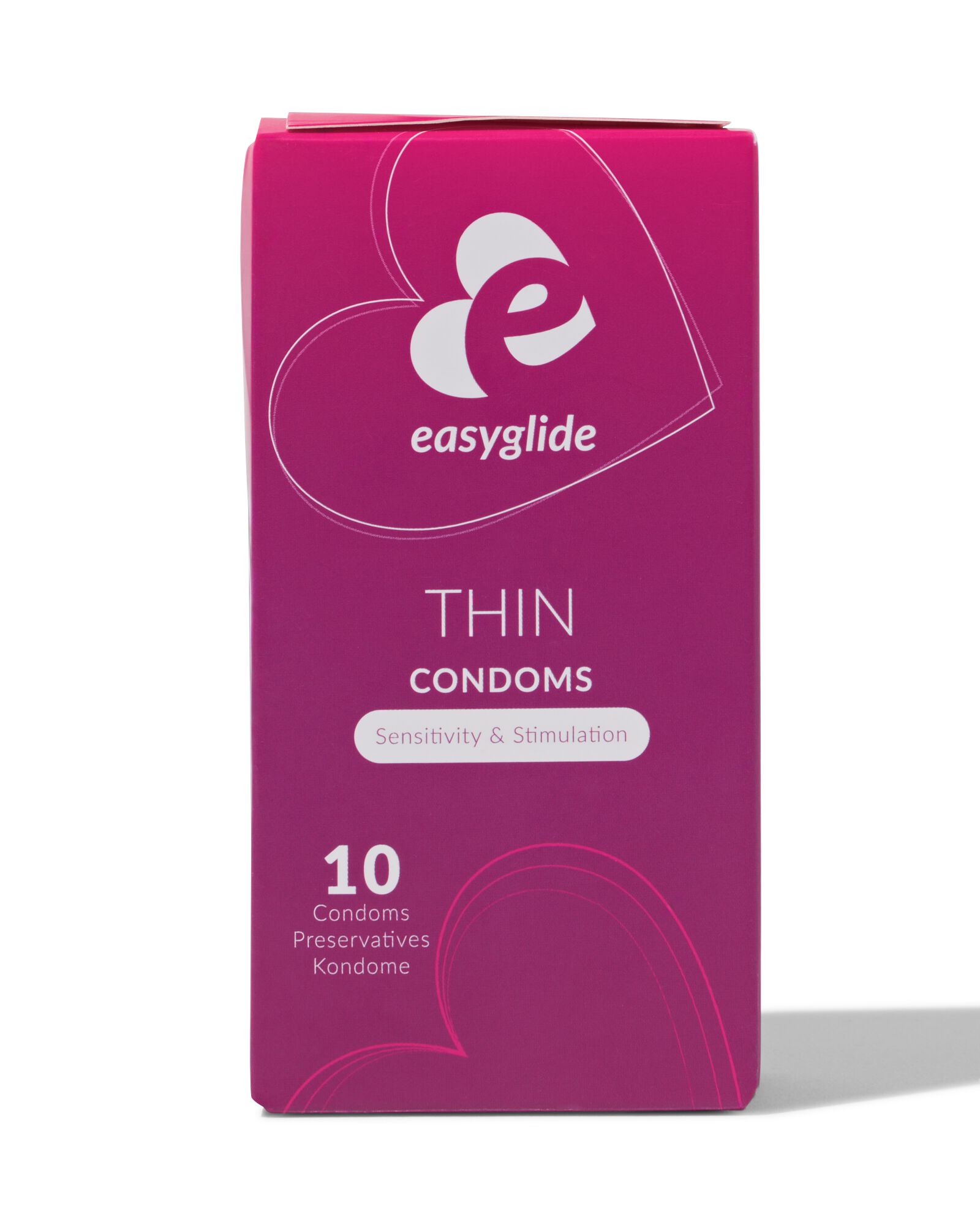 pr&eacute;servatifs Easyglide ultrathin - lot de 10 - 12010032 - HEMA
