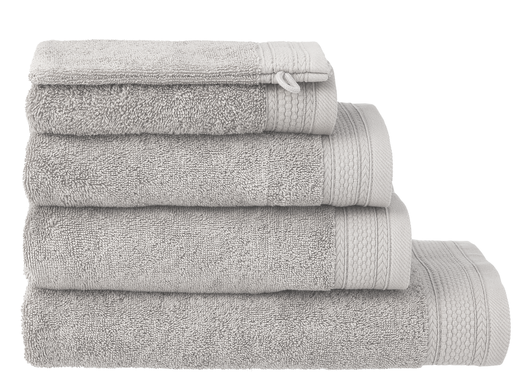 serviettes de bain - qualité hôtel très épaisse gris clair - 1000015154 - HEMA