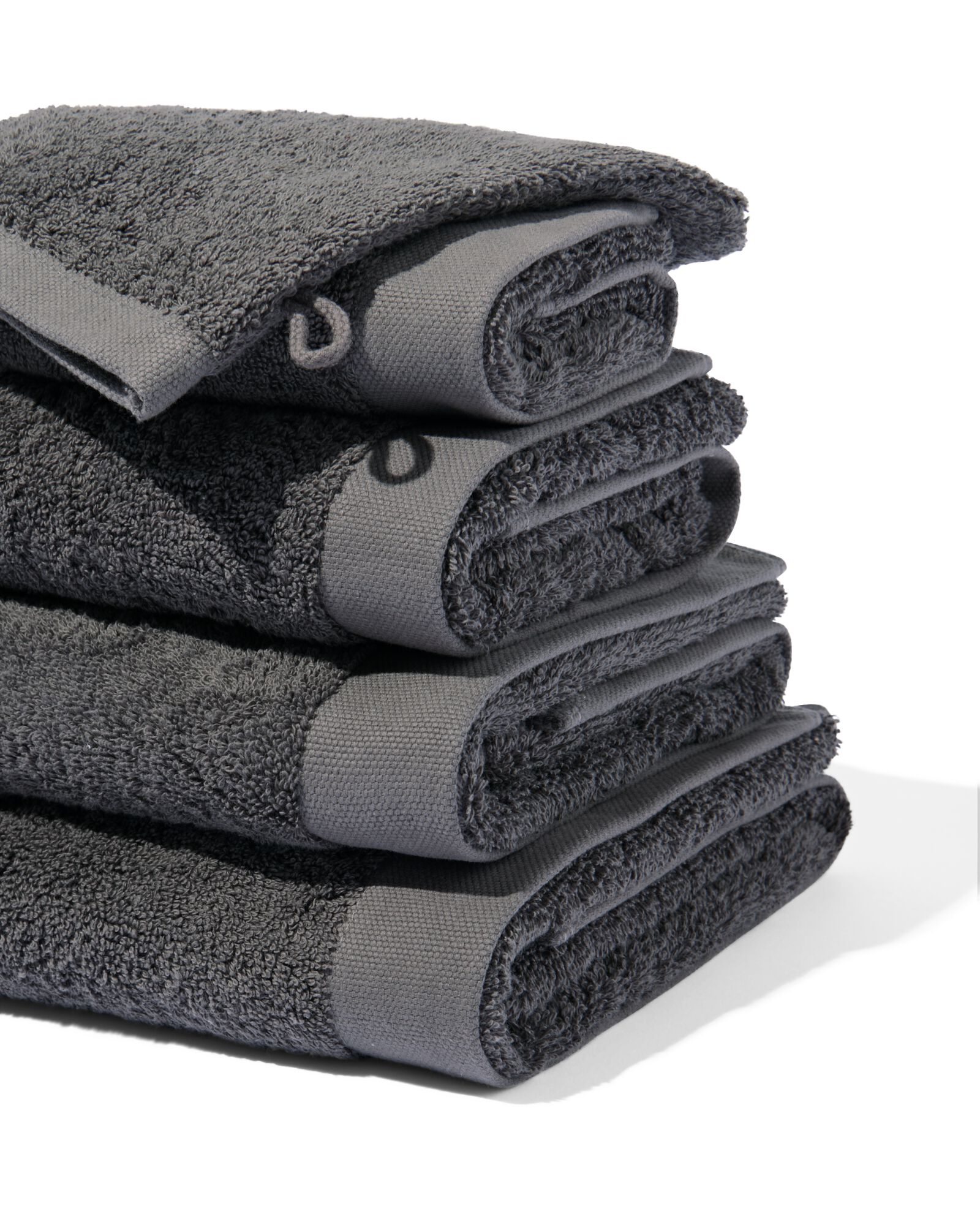 Waschhandschuh &ndash; extraweiche Hotelqualit&auml;t &ndash; dunkelgrau - 5220034 - HEMA
