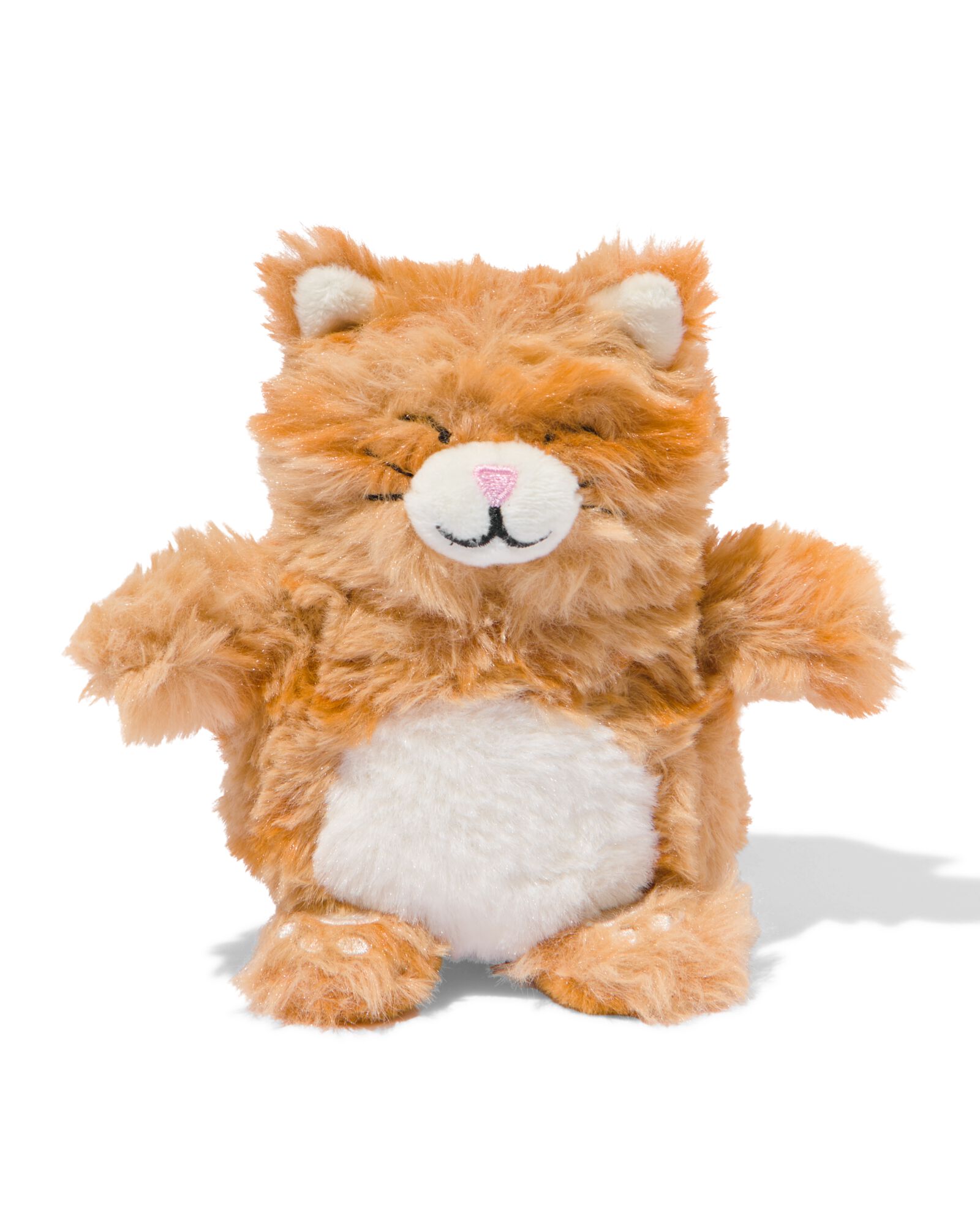 omkeerbare knuffel 16cm kat-leeuw - 61100517 - HEMA
