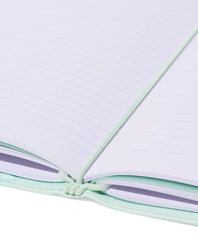 navulbaar notitieboek A5 gevuld met lijntjes groen - 14170093 - HEMA