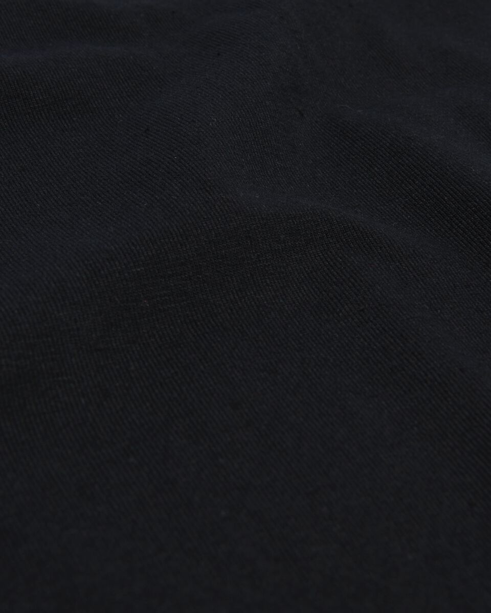 Herren-T-Shirt, Slim Fit, V-Ausschnitt , extralang schwarz S - 34276873 - HEMA