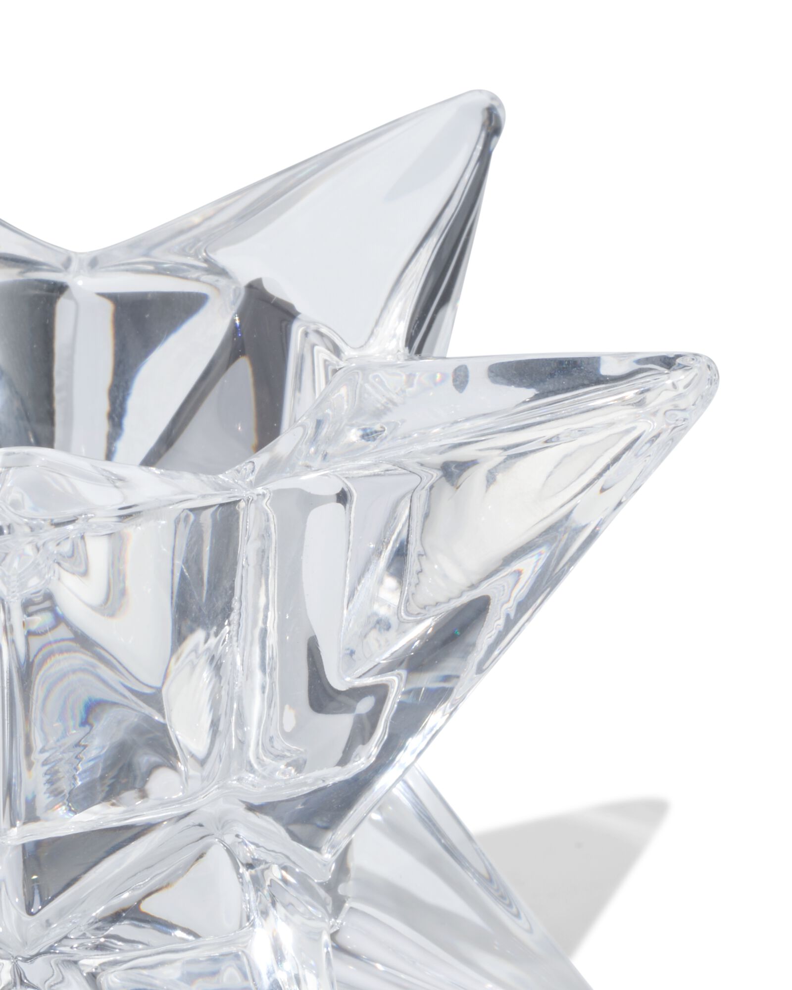Teelichthalter 10 x 6,7 x 10 cm, Glasstern - 25100216 - HEMA