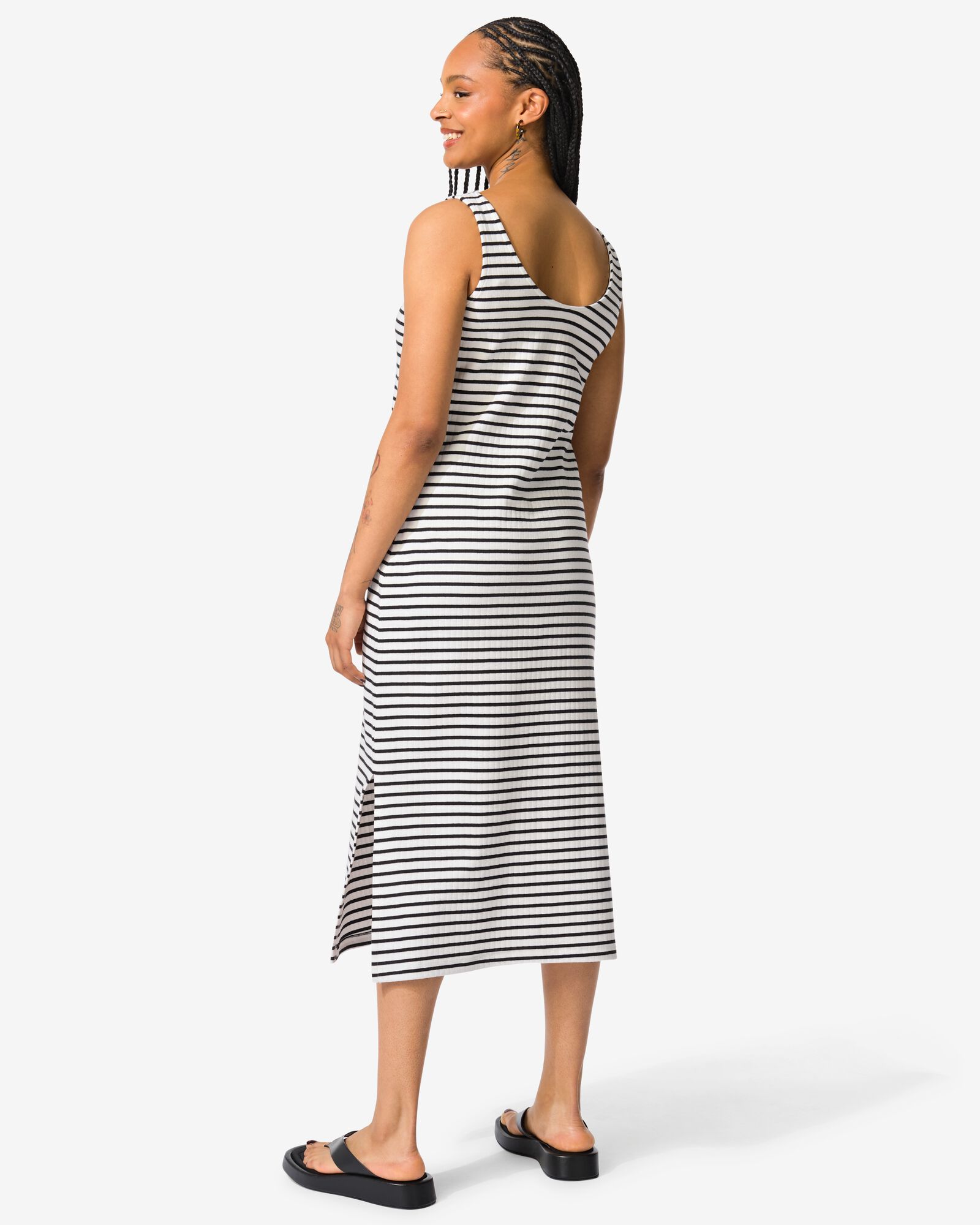 Damenkleid Noel schwarz/weiß - 36201475BLACKWHITE - HEMA