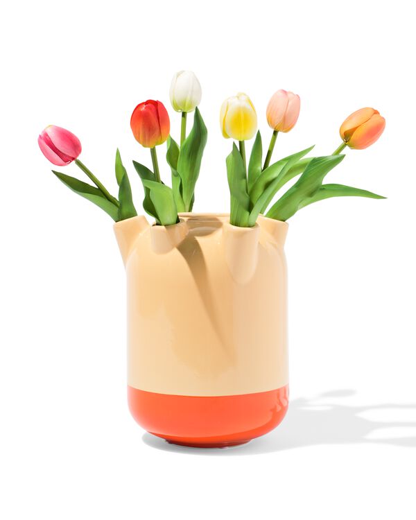 tulpenvaas &Oslash;18.5x22cm perzik - 13324165 - HEMA