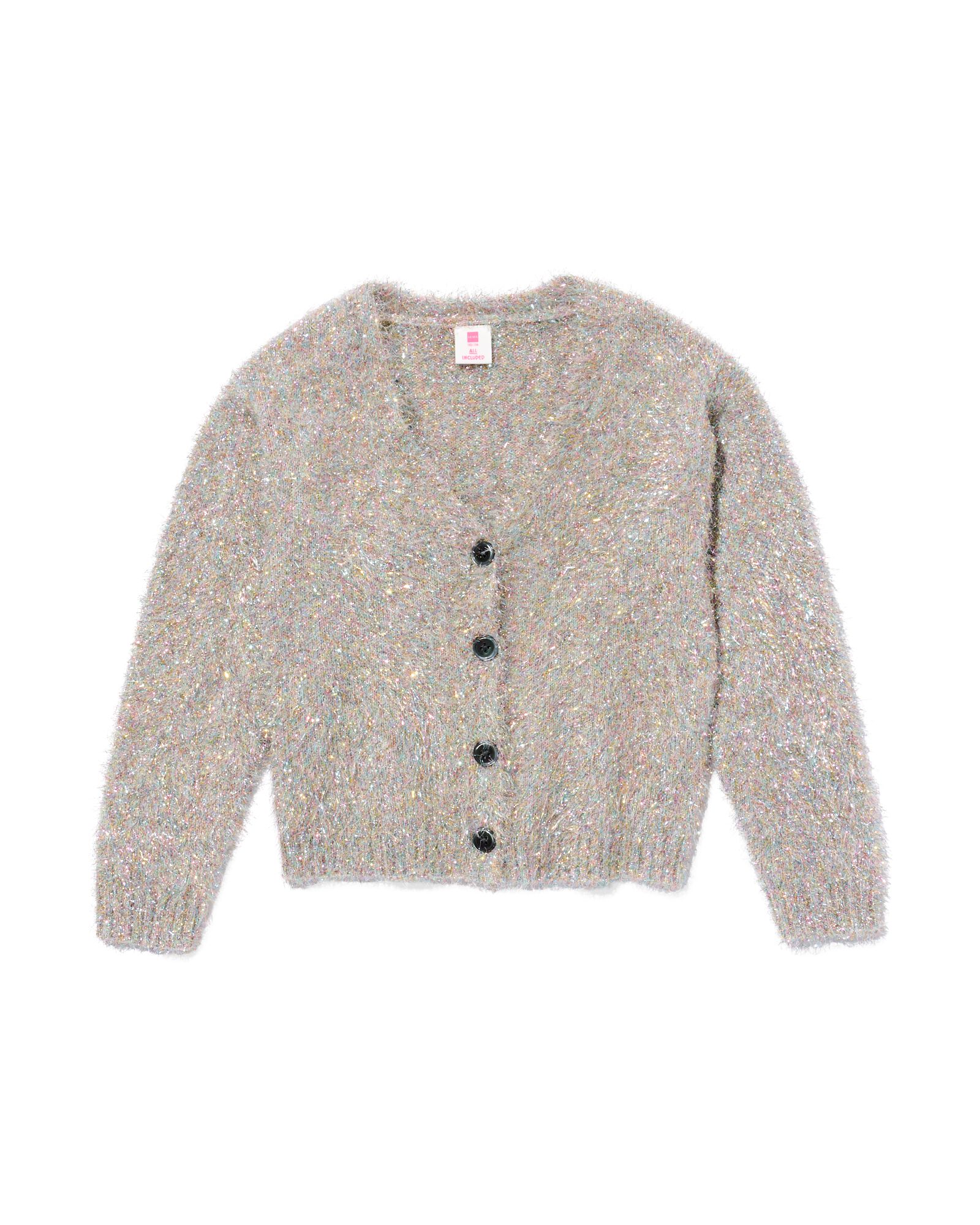 cardigan enfant paillet&eacute; argent&eacute; argent&eacute; - 30831968SILVER - HEMA