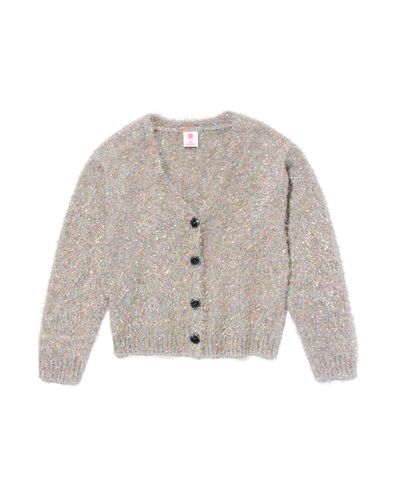 cardigan enfant paillet&eacute; argent&eacute; argent&eacute; - 30831968SILVER - HEMA