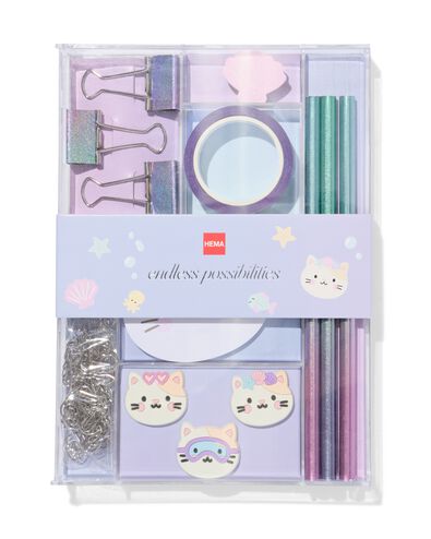 Schreibtischset Accessoires 20,2 &times; 14,3 &times; 2,2 cm Katzen - 14102211 - HEMA
