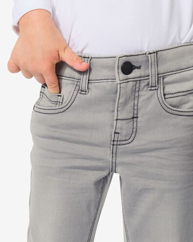 kinder broek jogdenim skinny fit grijs grijs - 1000028292 - HEMA
